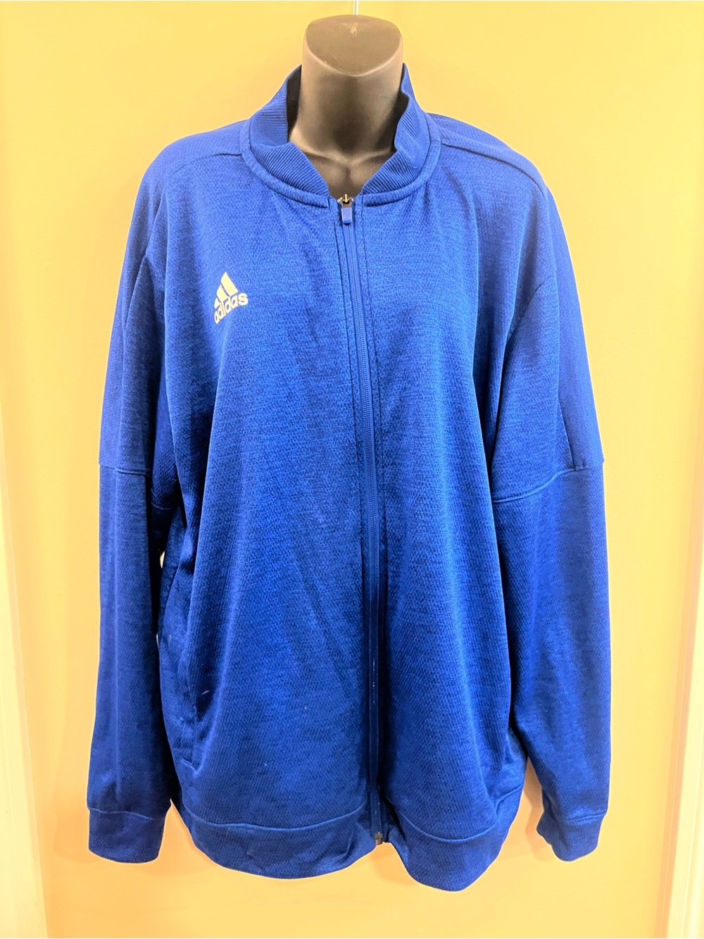 adidas Blue Zip-Up Athletic Jacket